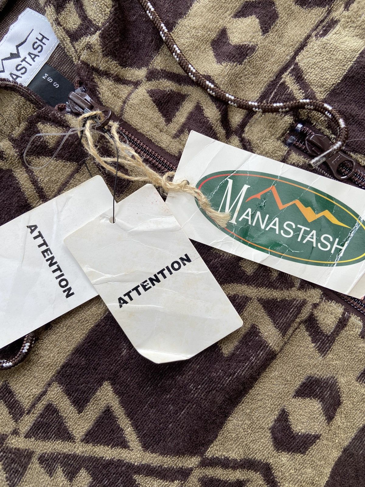 Manastash (NWT) Manatash Flecee Zip Up Hoodie Navajo Pattern Size US M / EU 48-50 / 2 - 3 Thumbnail