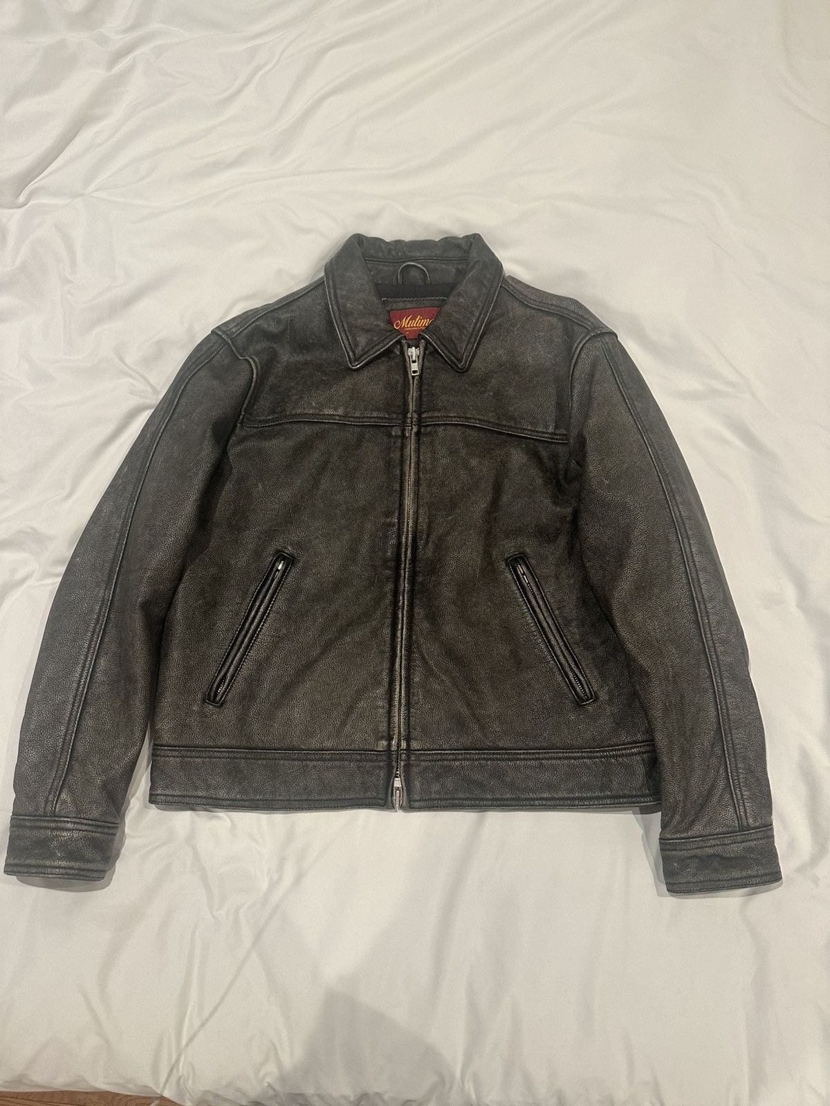 Mutimer Mutimer Distressed Leather Jacket | Grailed