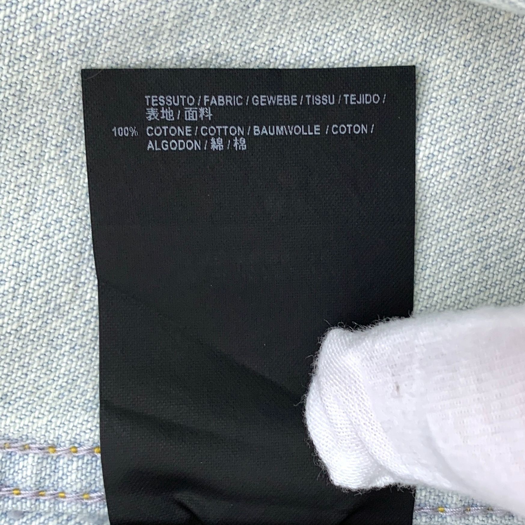 Balenciaga Balenciaga Light Blue Cotton Single-Breasted Denim Jacket Si Size S / US 4 / IT 40 - 3 Thumbnail