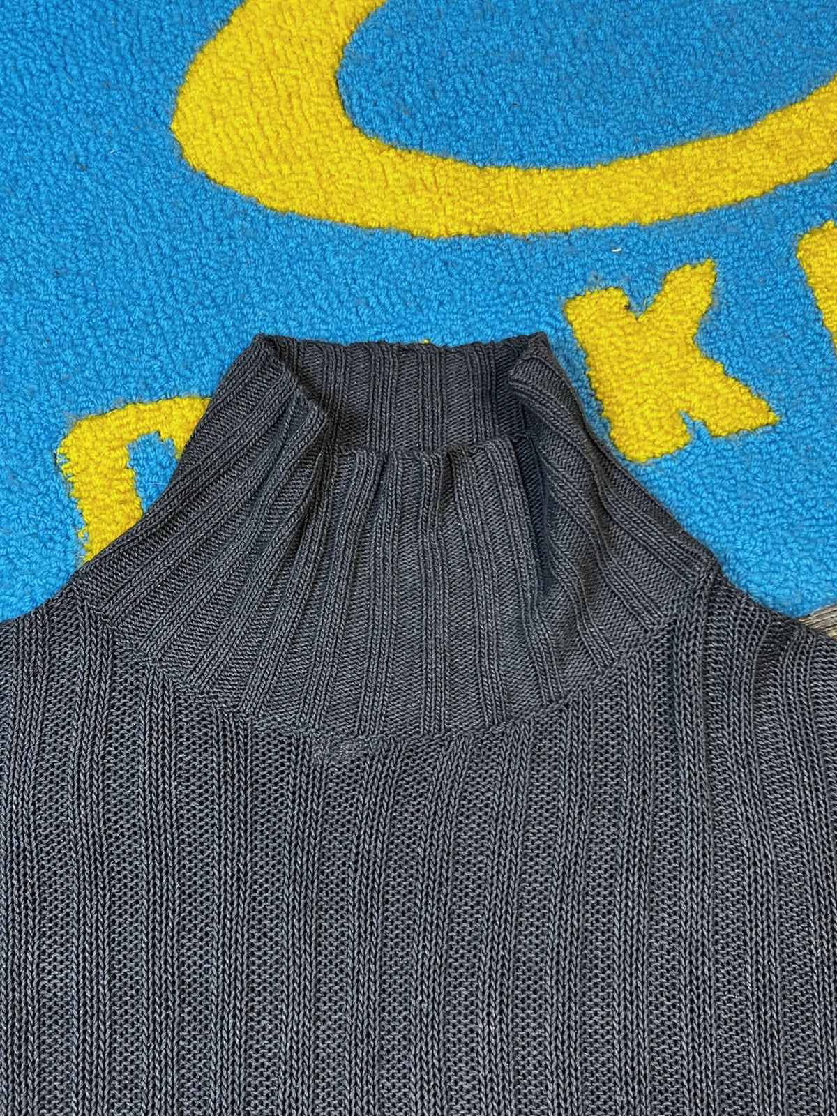 Dolce & Gabbana × Vintage 90’s Vintage Dolce&Gabbana Oversized Distressed Grey Sweater Size L / US 10 / IT 46 - 12 Thumbnail