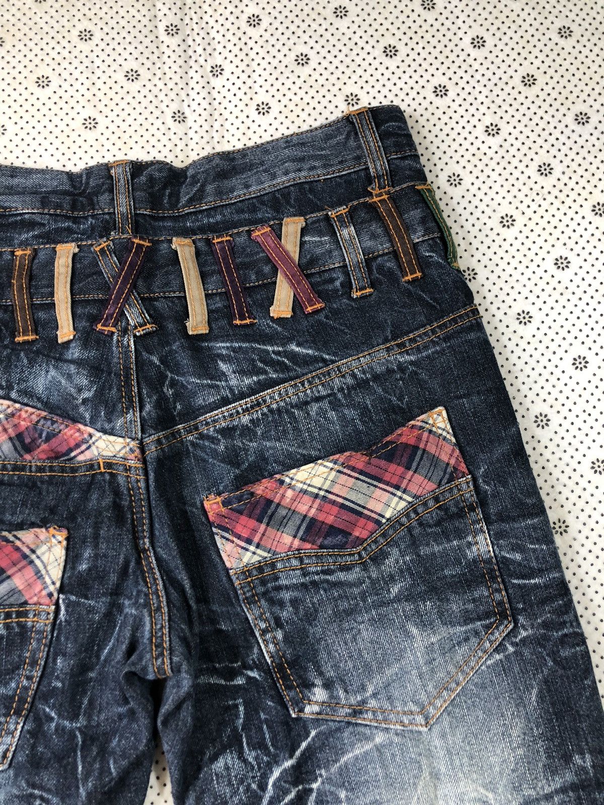 Hysteric Glamour × Japanese Brand Nylaus flared bondage jeans Size US 31 - 14 Thumbnail