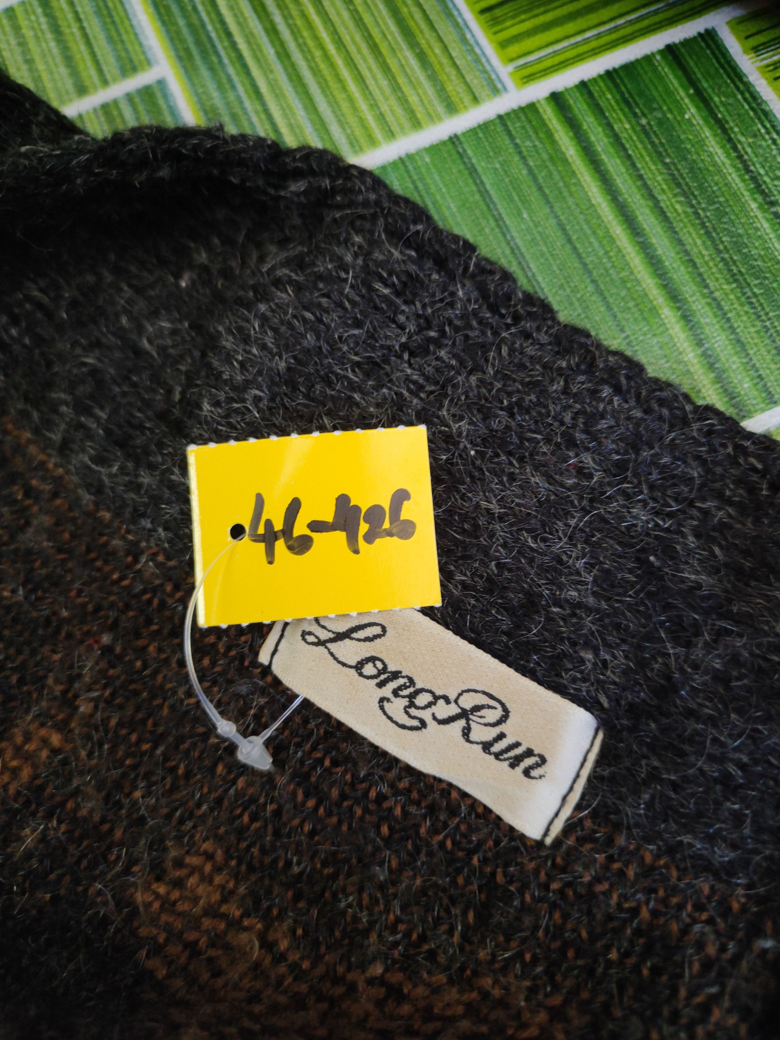 Japanese Brand DL Long Run Black Brown Knitwear Cardigans #46-426 Size L / US 10 / IT 46 - 11 Thumbnail