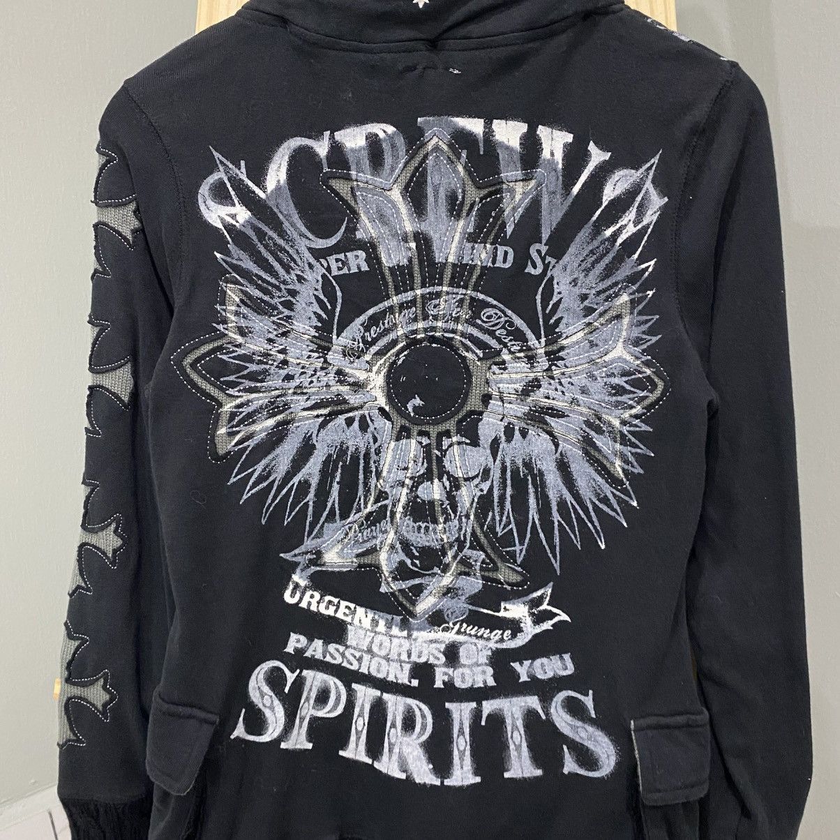 Japanese Brand Japanese Brand GHTZ Chrome Hearts Style Skull Cross Hoodie Size US S / EU 44-46 / 1 - 10 Thumbnail