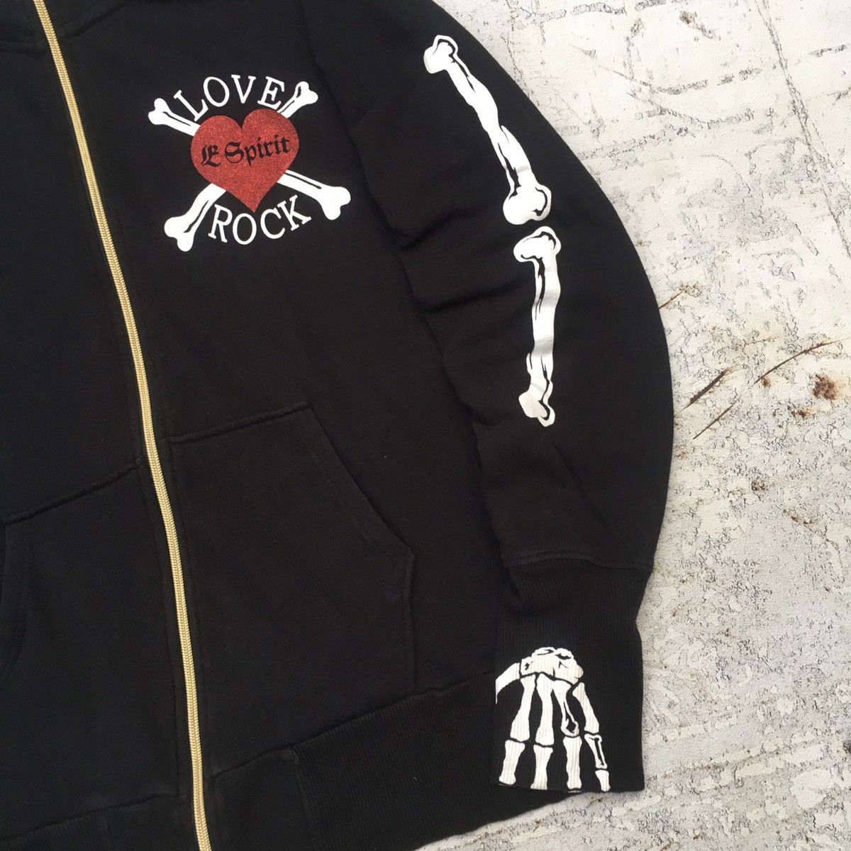 14th Addiction × If Six Was Nine × Le Grande Bleu (L.G.B.) Dangerous Warning Skeleton Full Zip ifsixwasnine LGB Size US L / EU 52-54 / 3 - 4 Thumbnail