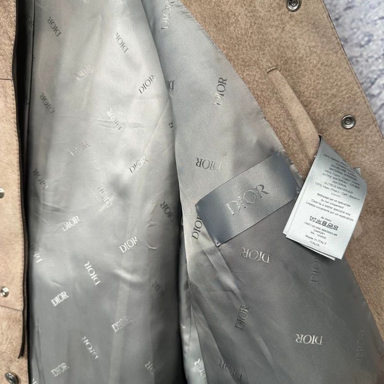 Dior DiorShow Khaki Angola Lambskin Pilot Jacket Leather Jacket Size US M / EU 48-50 / 2 - 4 Thumbnail