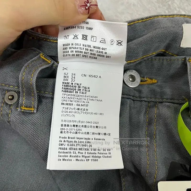 Miu Miu Miu Miu Summer Gray Cotton Casual Pants . Size 28" / US 6 / IT 42 - 4 Thumbnail