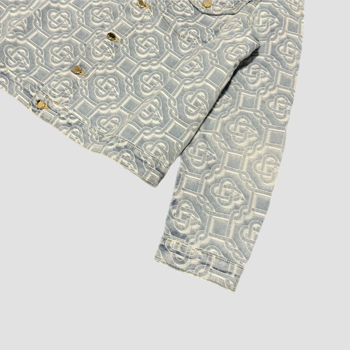 Casablanca Casablanca Bleached Denim Jacket Monogram Size US M / EU 48-50 / 2 - 5 Thumbnail