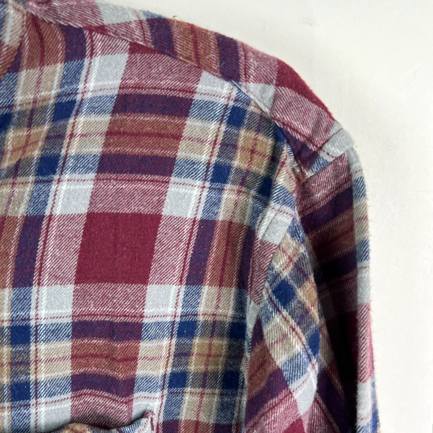 Vintage Magellan Plaid Flannel Button-Down Shirt Mens Size Small Maroon Casual Outdoor Size US S / EU 44-46 / 1 - 2 Thumbnail
