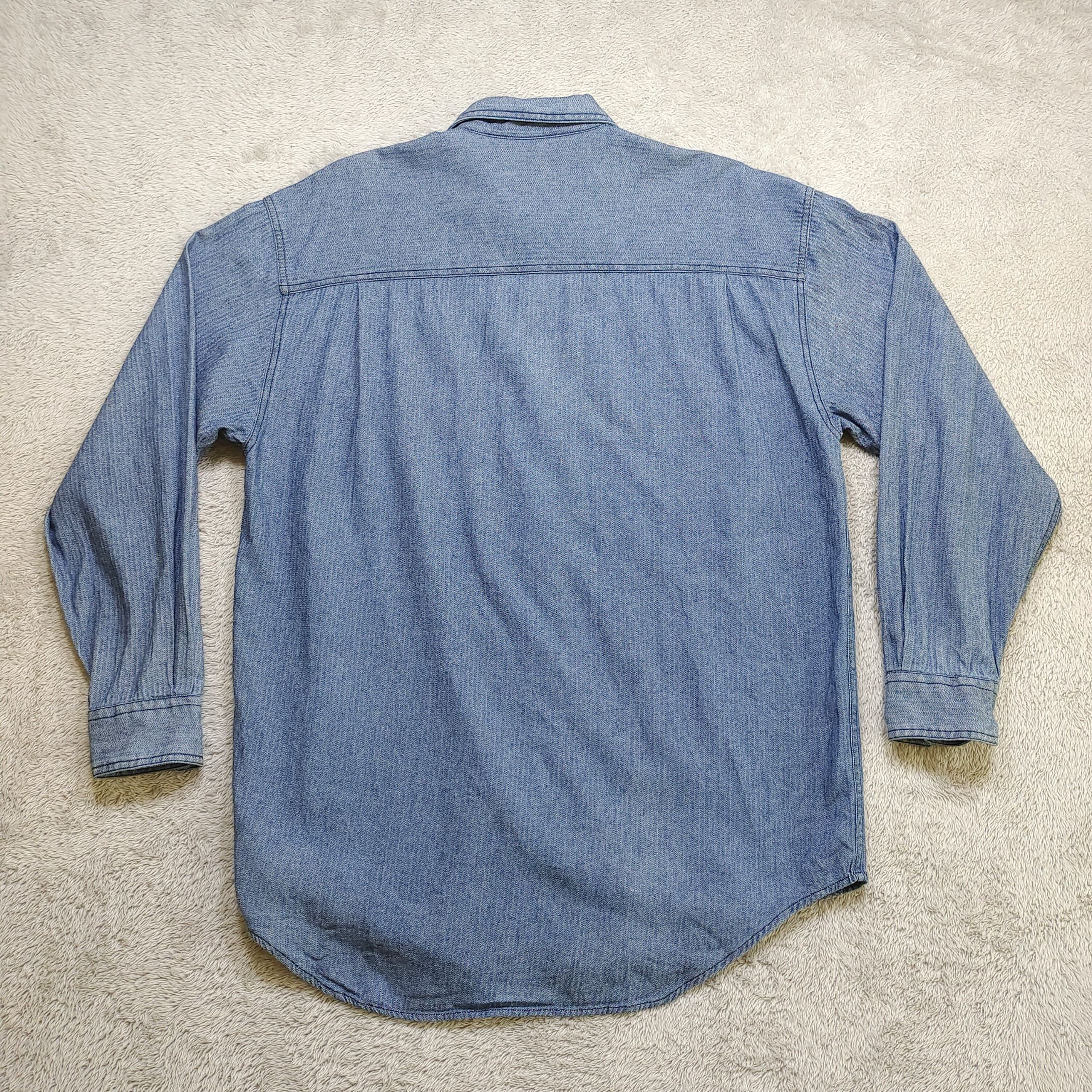 Vintage Piaggio Vespa button up shirt indigo jeans herringbone shirt Size US M / EU 48-50 / 2 - 5 Thumbnail