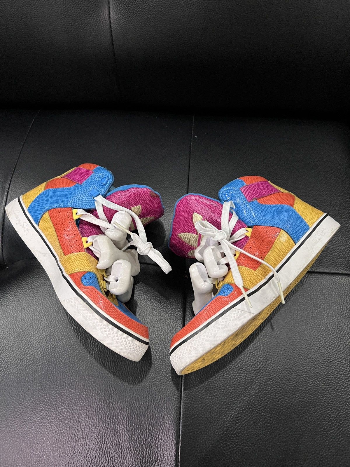 Adidas × Jeremy Scott Adidas by Jeremy Scott Colorblock Bone Sneakers Size US 7.5 / EU 40-41 - 21 Thumbnail
