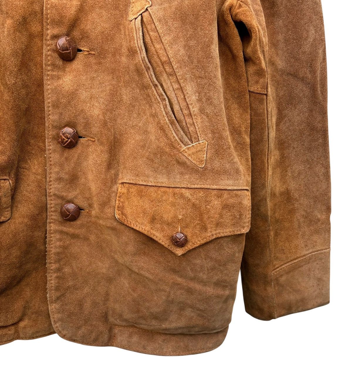 Schott Vintage Schott Western Suede Shearling Sherpa Lining Coat 38 Size US M / EU 48-50 / 2 - 9 Thumbnail