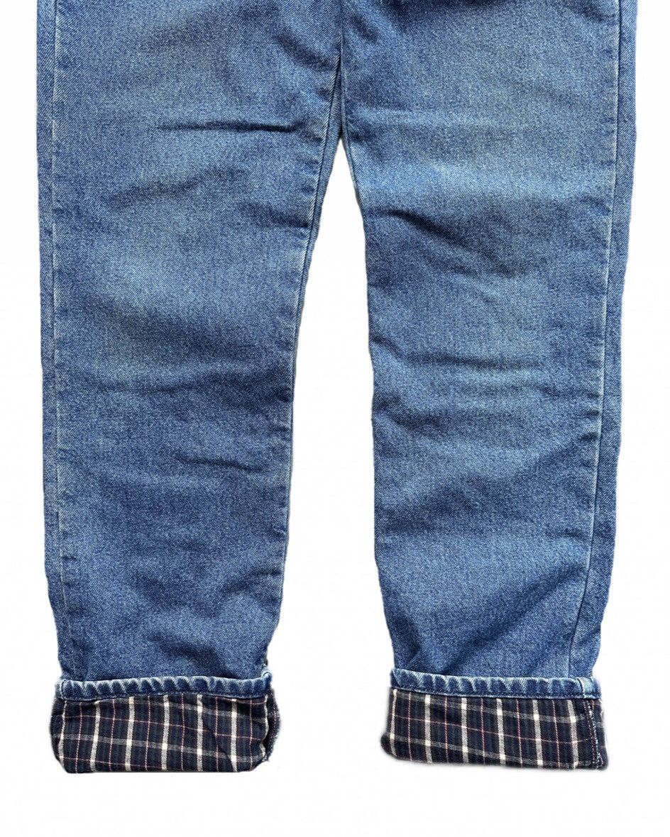 L.L. Bean Vintage 90s L.L. Bean Jeans Blue Classic Fit Flannel Lined Size US 31 - 3 Thumbnail