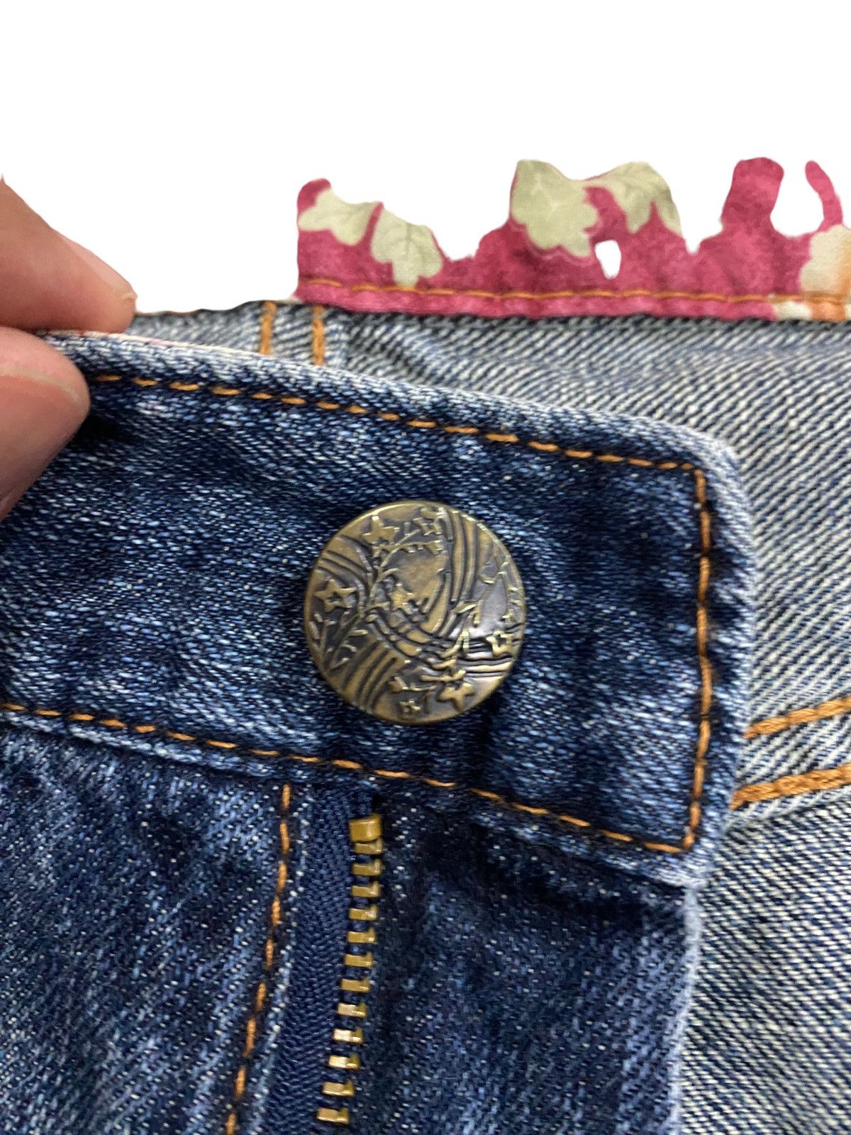 Japanese Brand Vintage Koi Pond Embroidery Denim Japan Size US 32 / EU 48 - 16 Thumbnail