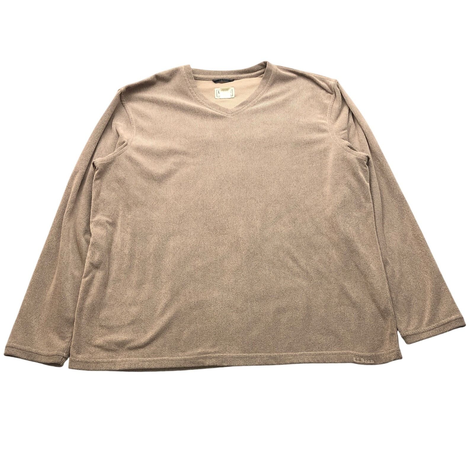 L.L. Bean LL Bean V-Neck Ribbed Long Sleeve Sweater T-Shirt Mens Large Size US L / EU 52-54 / 3 - 1 Thumbnail