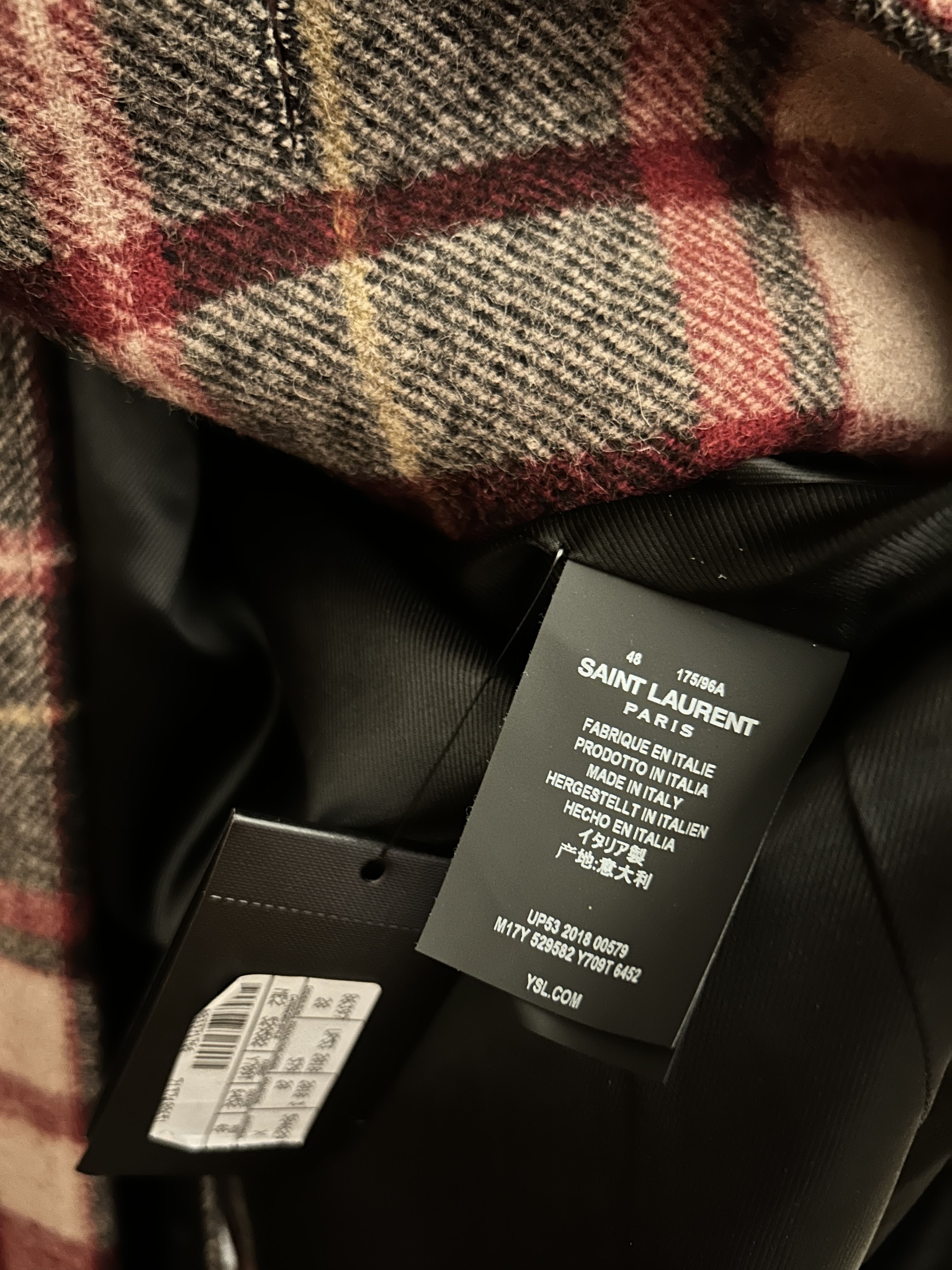 Saint Laurent Paris Saint Laurent Checked Trapper Shearling Jacket Size: 48 Size US M / EU 48-50 / 2 - 4 Thumbnail
