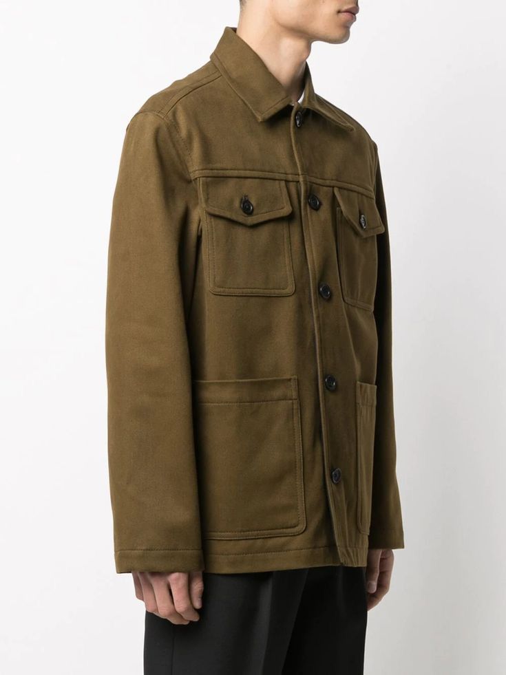 Acne Studios Acne Studios - Shirt Jacket Heavyweight - dark green size 48 Size US M / EU 48-50 / 2 - 8 Thumbnail