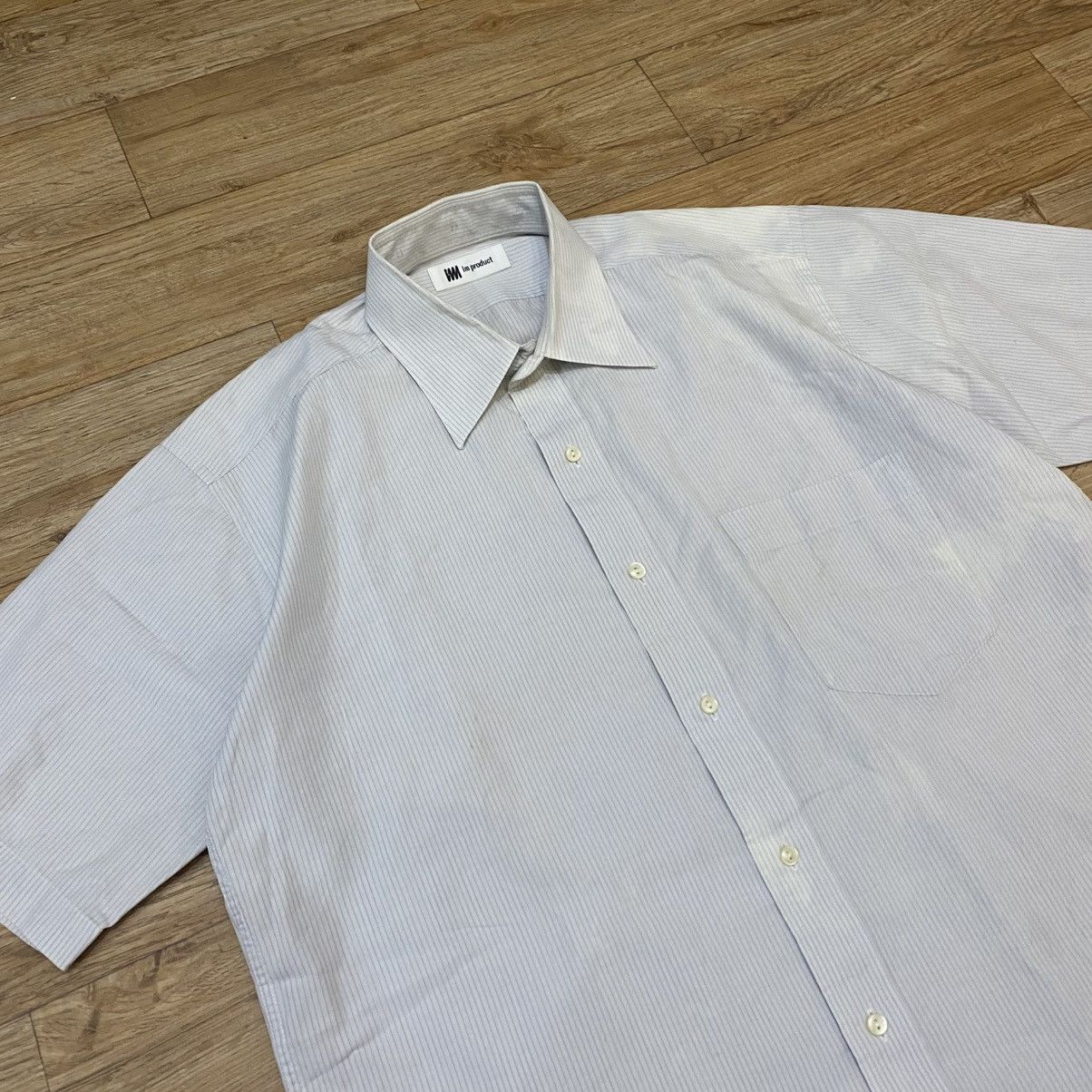 Issey Miyake Vintage IM Product By Issey Miyake Stripe Button Up Shirt Size US L / EU 52-54 / 3 - 2 Thumbnail