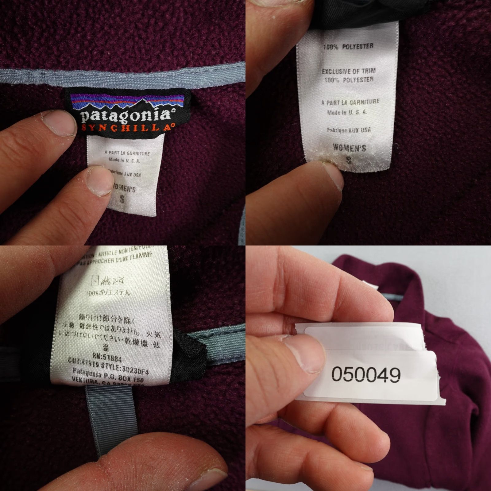 Patagonia VINTAGE Patagonia Jacket Womens Small Red El Cap Synchilla Fleece Zip Up - Regular Fit, Logo, Pockets, Lightweight, Outdoor, 90s-Style? Size S / US 4 / IT 40 - 8 Thumbnail