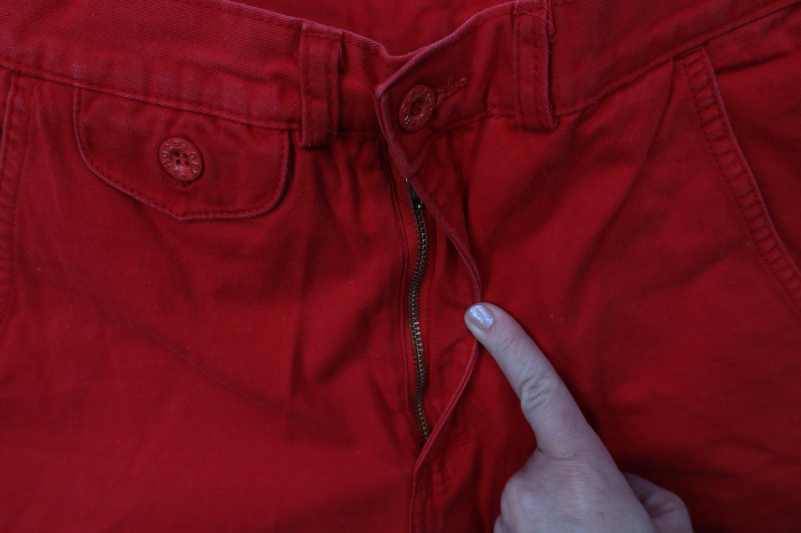 Vintage Vintage 70s Streetwear Wide Leg Chino Pants Red Cotton Size US 29 - 7 Thumbnail