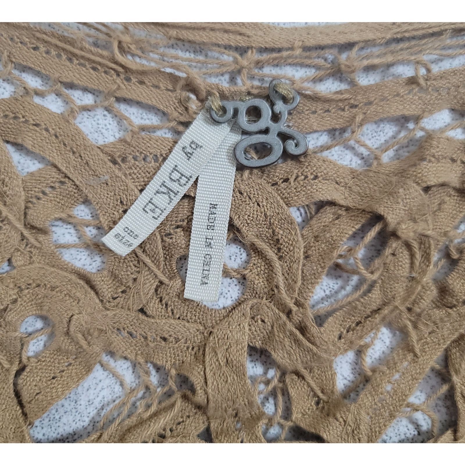 BKE By Bke Brown Gold Draped Open Front Knit Cardigan One Size Size ONE SIZE - 5 Thumbnail