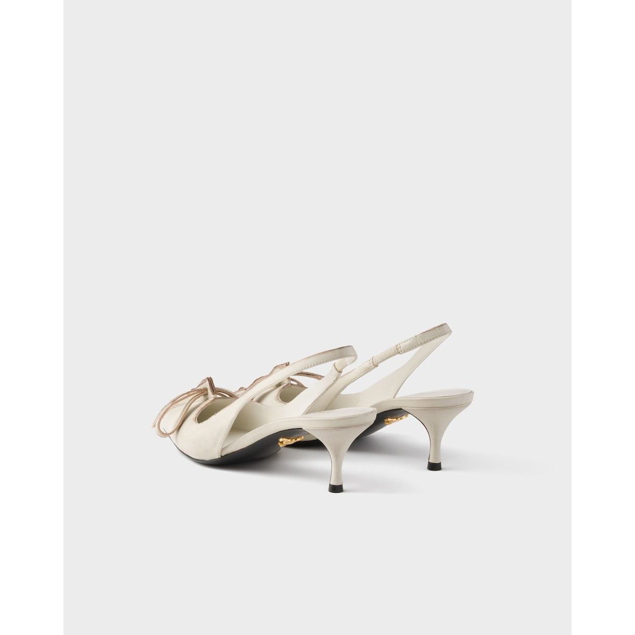 Prada PRADA $1590 Chalk White Slingback Pumps New & Authentic (Wom Size US 6 / IT 36 - 5 Thumbnail