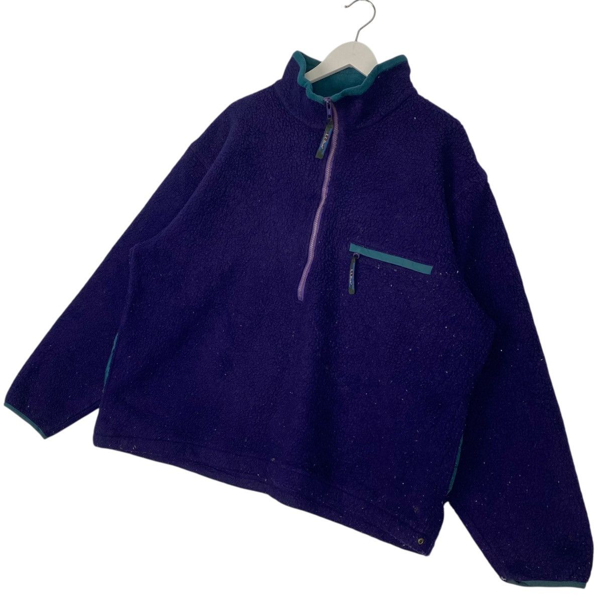 Other Vintage 90s LL Bean Half Zipper Fleece Sweater NavyBlue Sz M Size US M / EU 48-50 / 2 - 2 Thumbnail