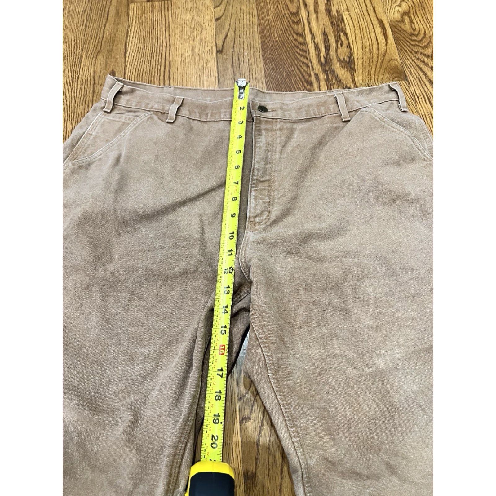 Carhartt Carhartt B111 Brown Canvas Work Pants 40x30 Carpenter 5-Pocket Utility Logo Belt Loops Regular Men Vintage? Wait—No vintage. Size US 40 / EU 56 - 5 Thumbnail