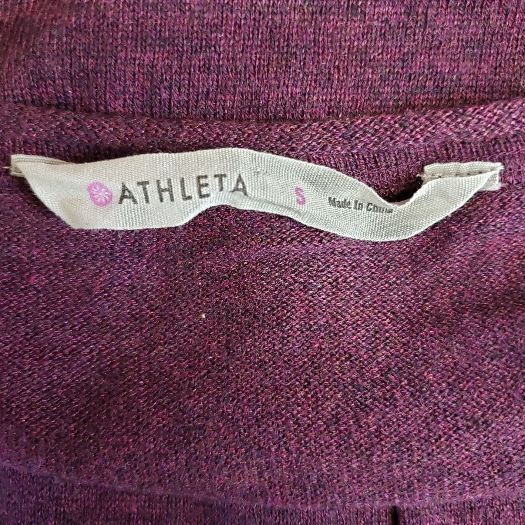Athleta Athleta Women Avila Sweater Dress Sz Small Plum Purple Drop Waist Scoop Neck Dress Size S / US 4 / IT 40 - 4 Thumbnail