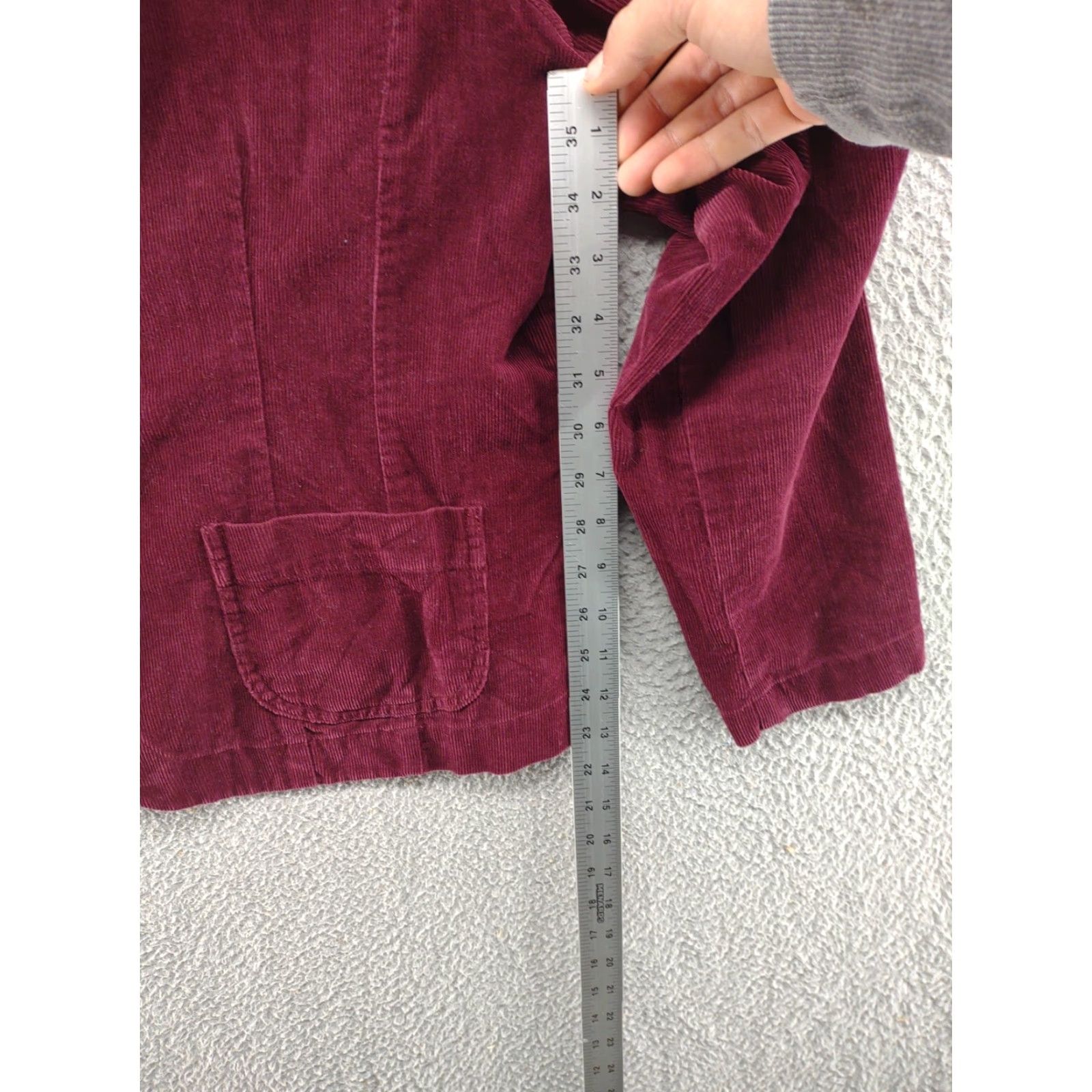 Liz Claiborne Liz Claiborne Crazy Horse Shacket Long Sleeve Shirt Jacket Women's XL Red Womens Size XL / US 12-14 / IT 48-50 - 3 Thumbnail