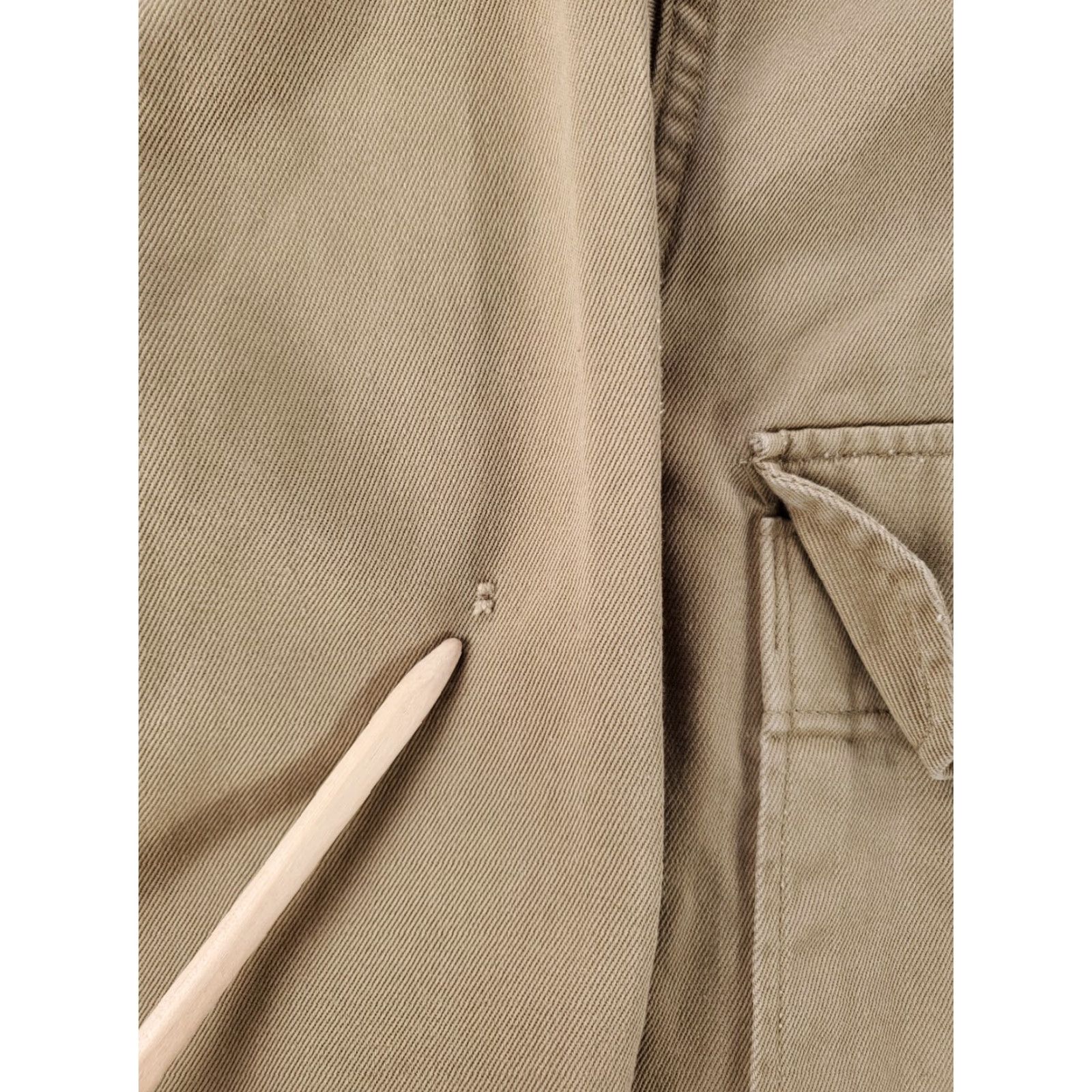 Vintage VINTAGE US Military Heavyweight Cotton Twill Button Up Shirt Tan Mens 15.5 / 33 Men’s Shirt Size US L / EU 52-54 / 3 - 4 Thumbnail