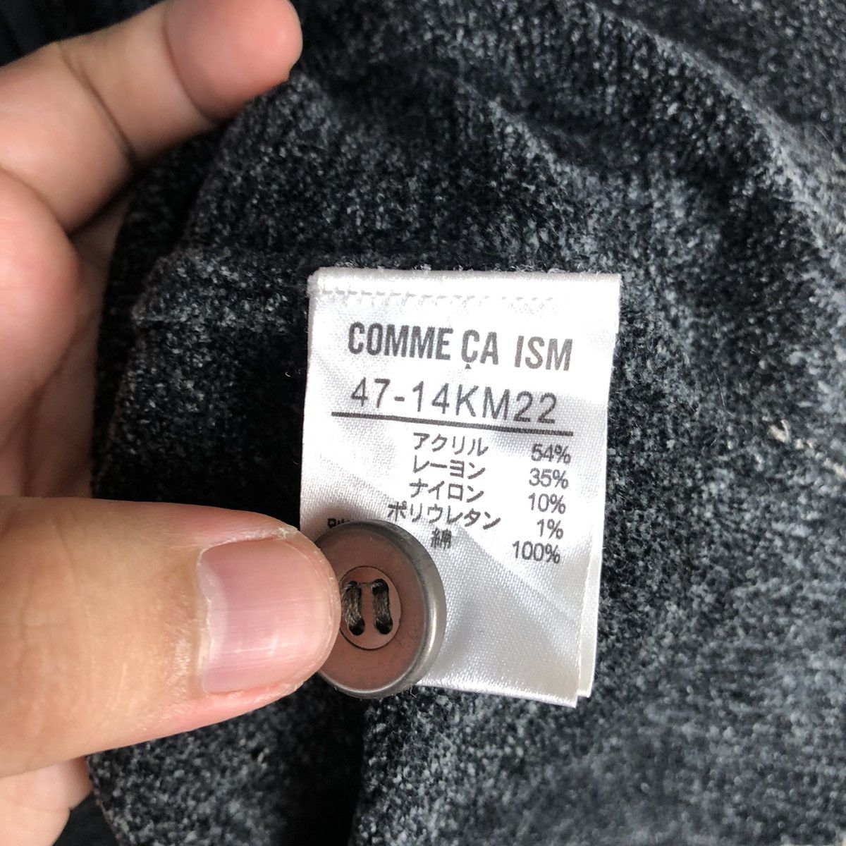 Comme Ca Ism DL Comme Ca Ism Black Knitwear cardigan sweater #C597 Size US M / EU 48-50 / 2 - 11 Thumbnail