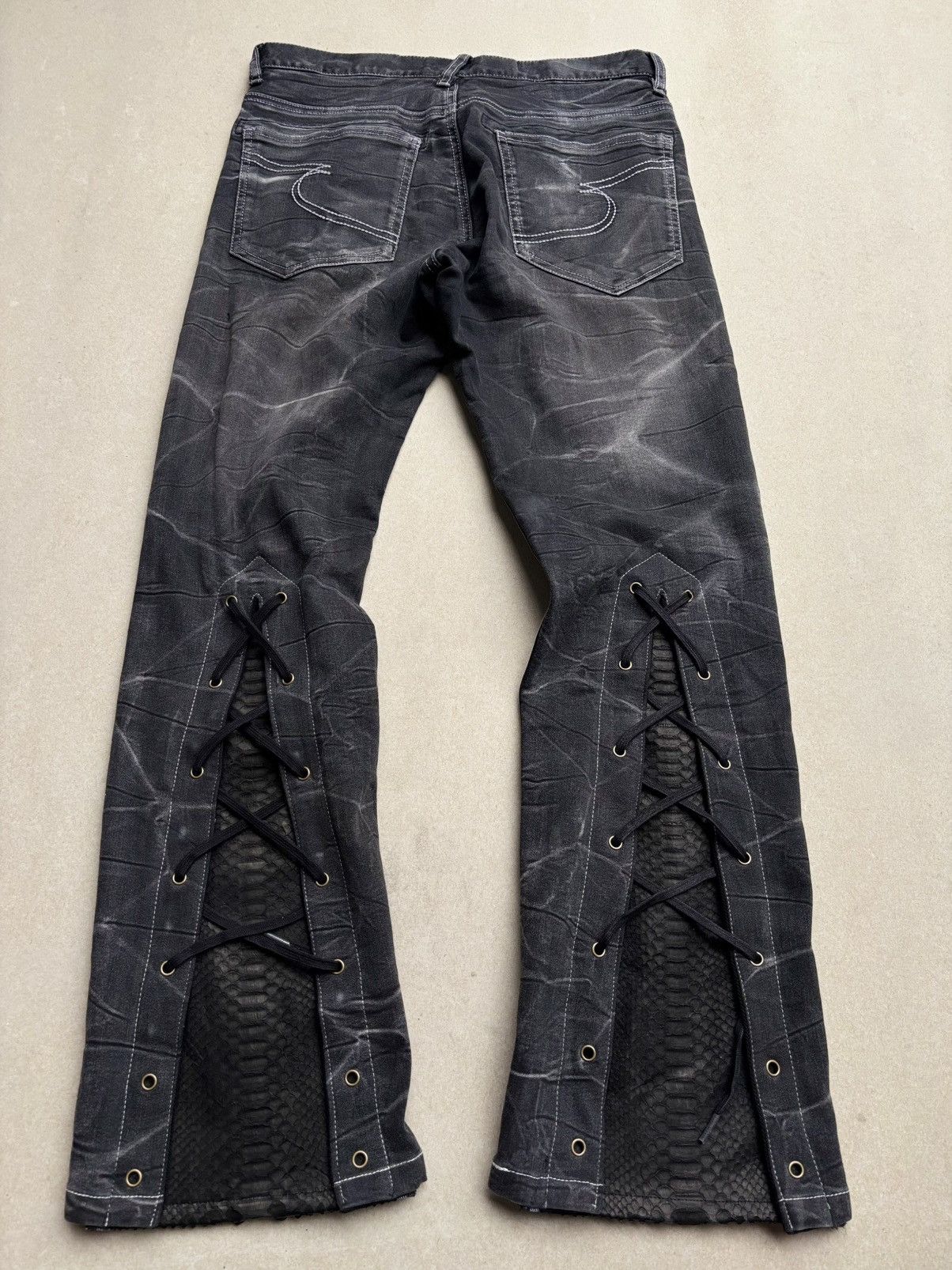 semanticdesign SEMANTIC DESIGN lace-up jeans Size US 28 / EU 44 - 2 Thumbnail