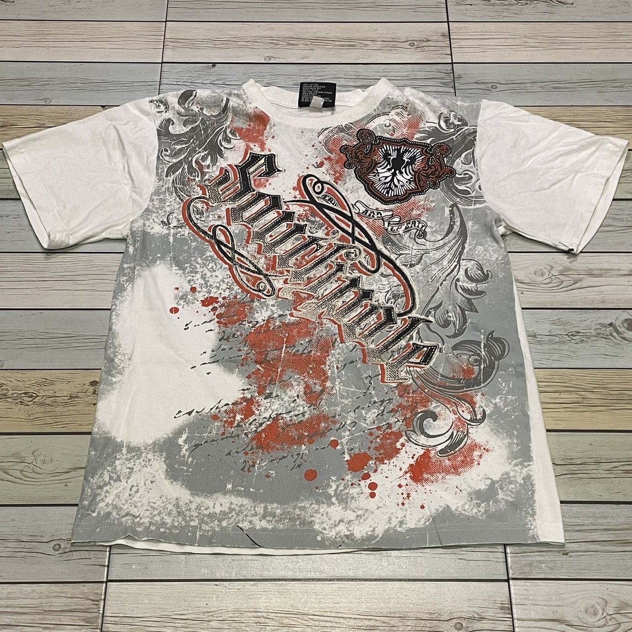 Affliction × Southpole × Tapout Rare Southpole Wings Cross Tee Y2K Affliction Style Size US S / EU 44-46 / 1 - 1 Thumbnail