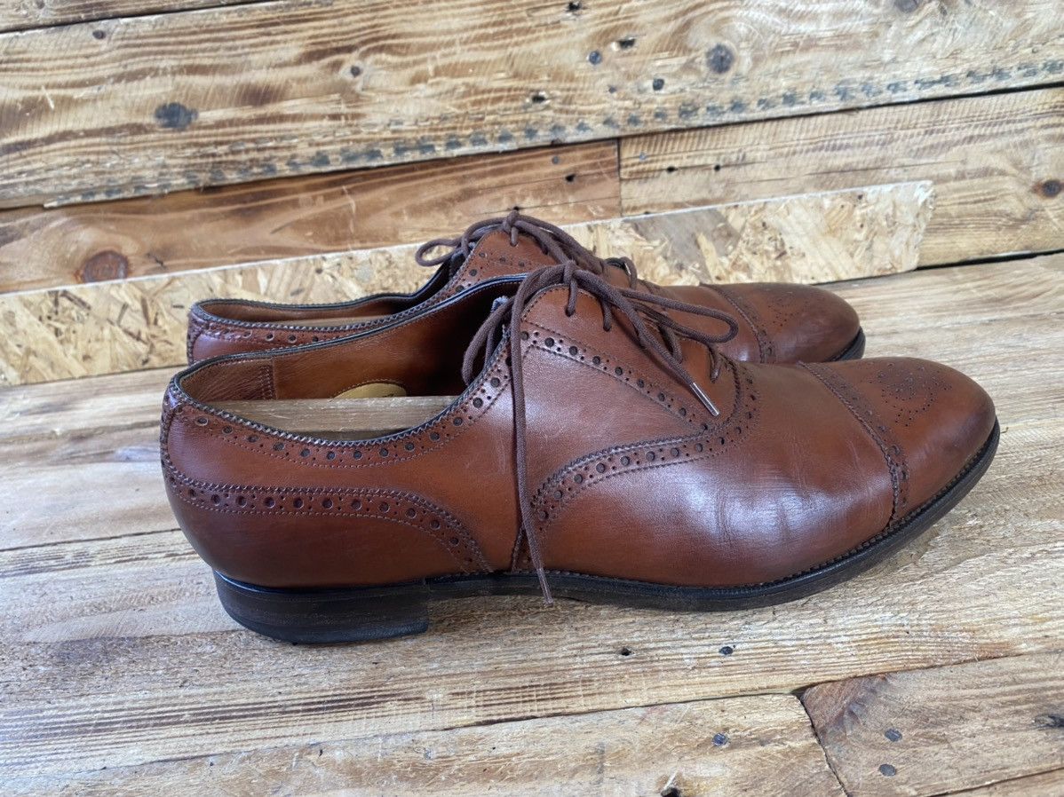 Edward Green Edward green captoe brown oxford leather shoes sz 11E Size US 11 / EU 44 - 8 Thumbnail