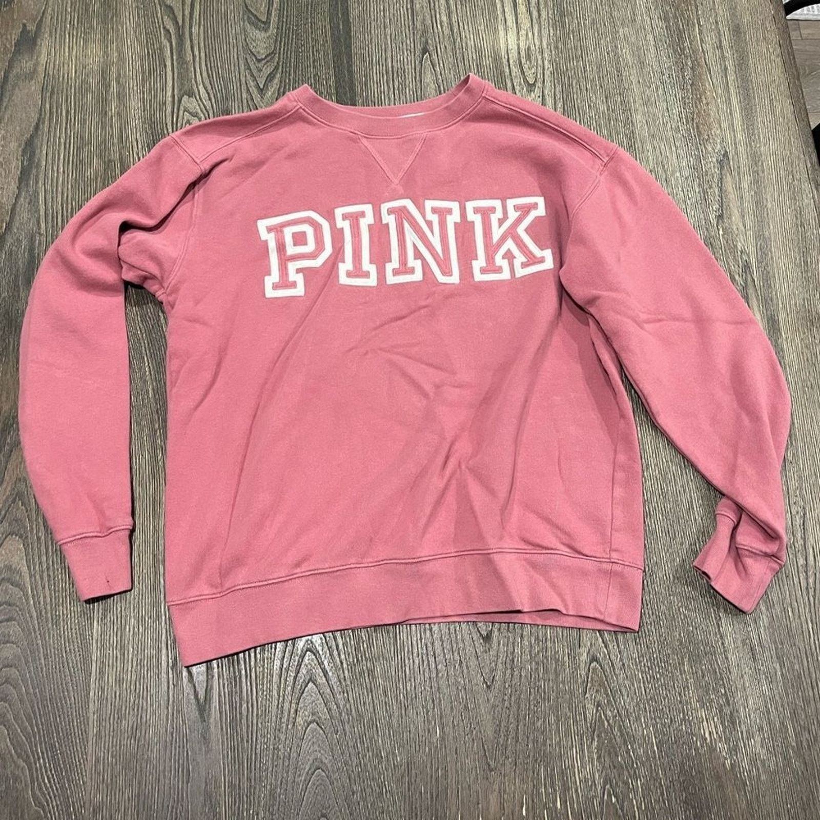 Victoria's Secret Pink Victoria's Secret Sweatshirt Logo Print Long Sleeve Size S / US 4 / IT 40 - 1 Thumbnail