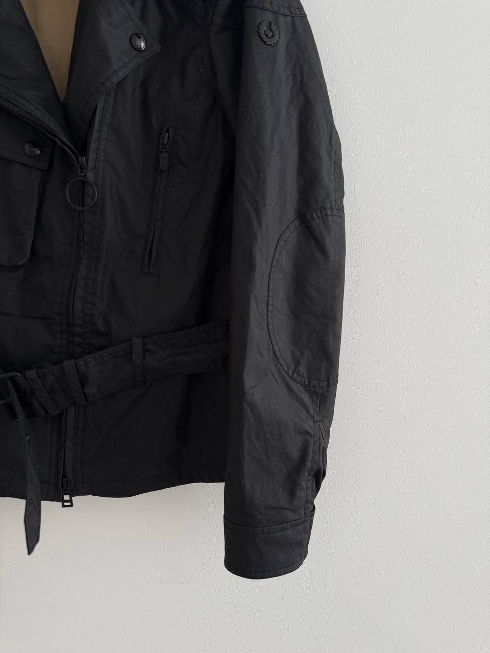 Belstaff Belstaff Black Wax Asymmetric Avant Garde Japanese Jacket Size XS / US 0-2 / IT 36-38 - 4 Thumbnail