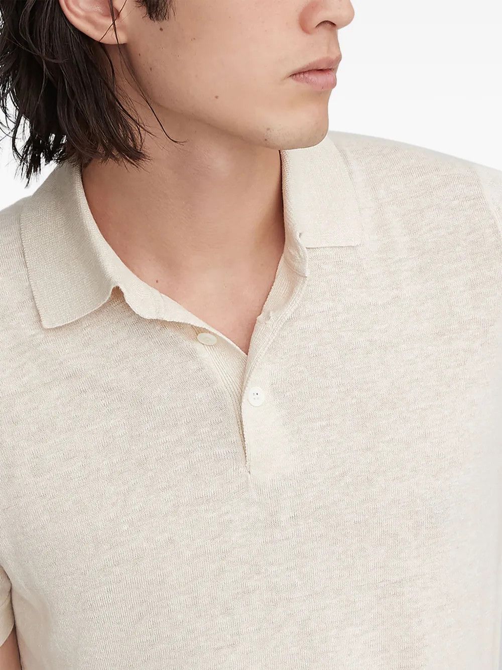 Polo Sweater in Dark Brown