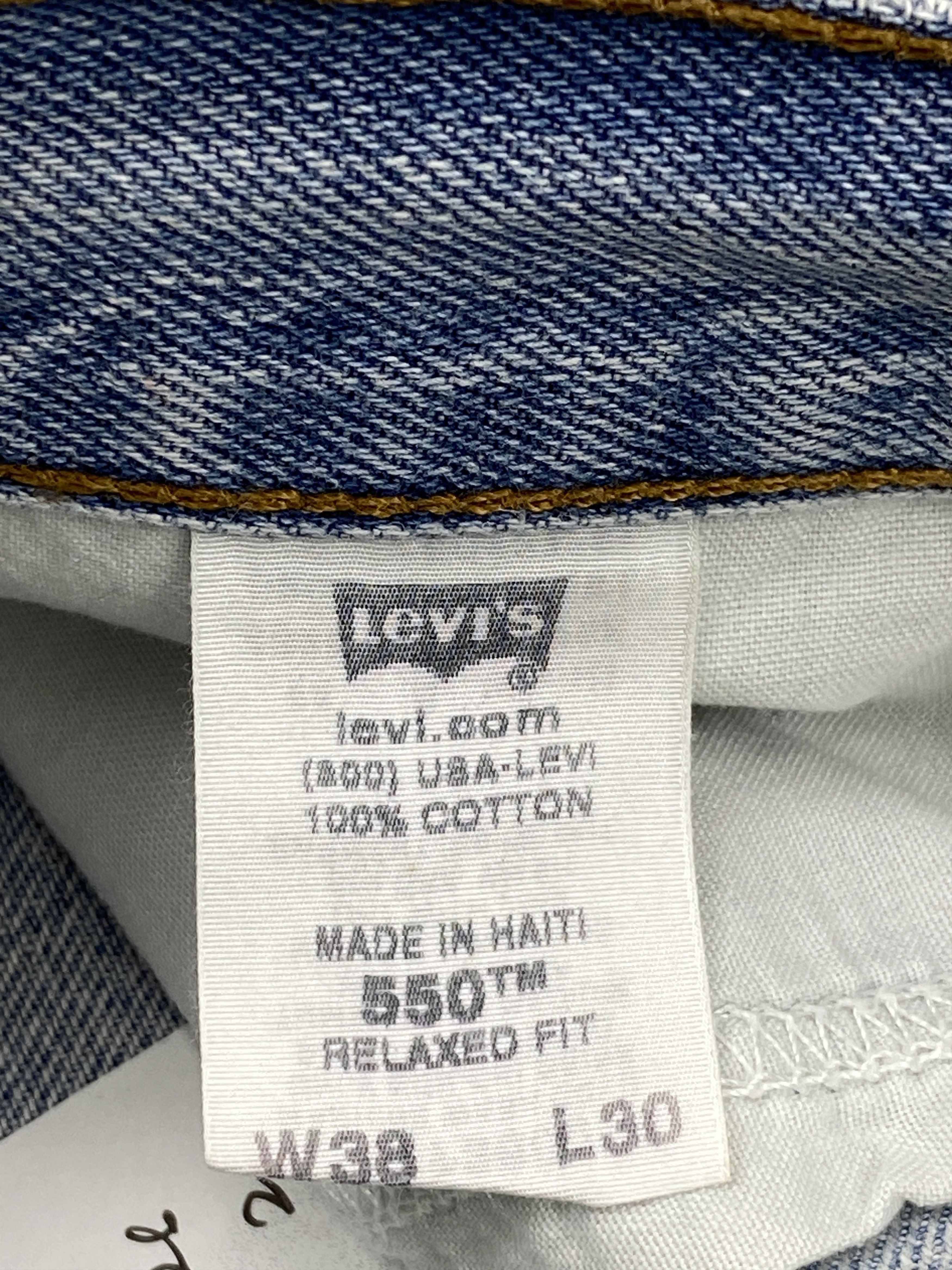 Levi's × Vintage Light Washed Vintage Levis 550 Distressed Jeans Size US 35 - 7 Thumbnail