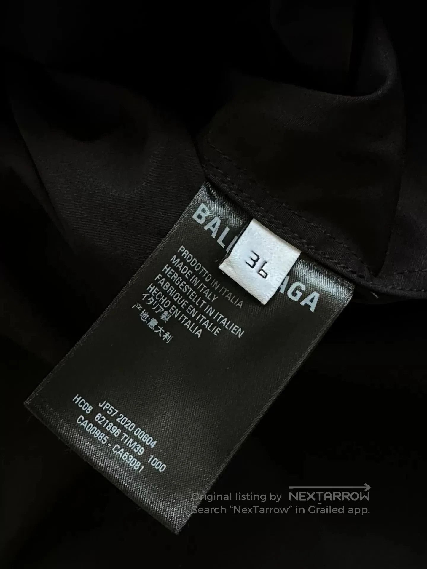 Balenciaga Balenciaga Logo Black Shirt. Size US M / EU 48-50 / 2 - 3 Thumbnail