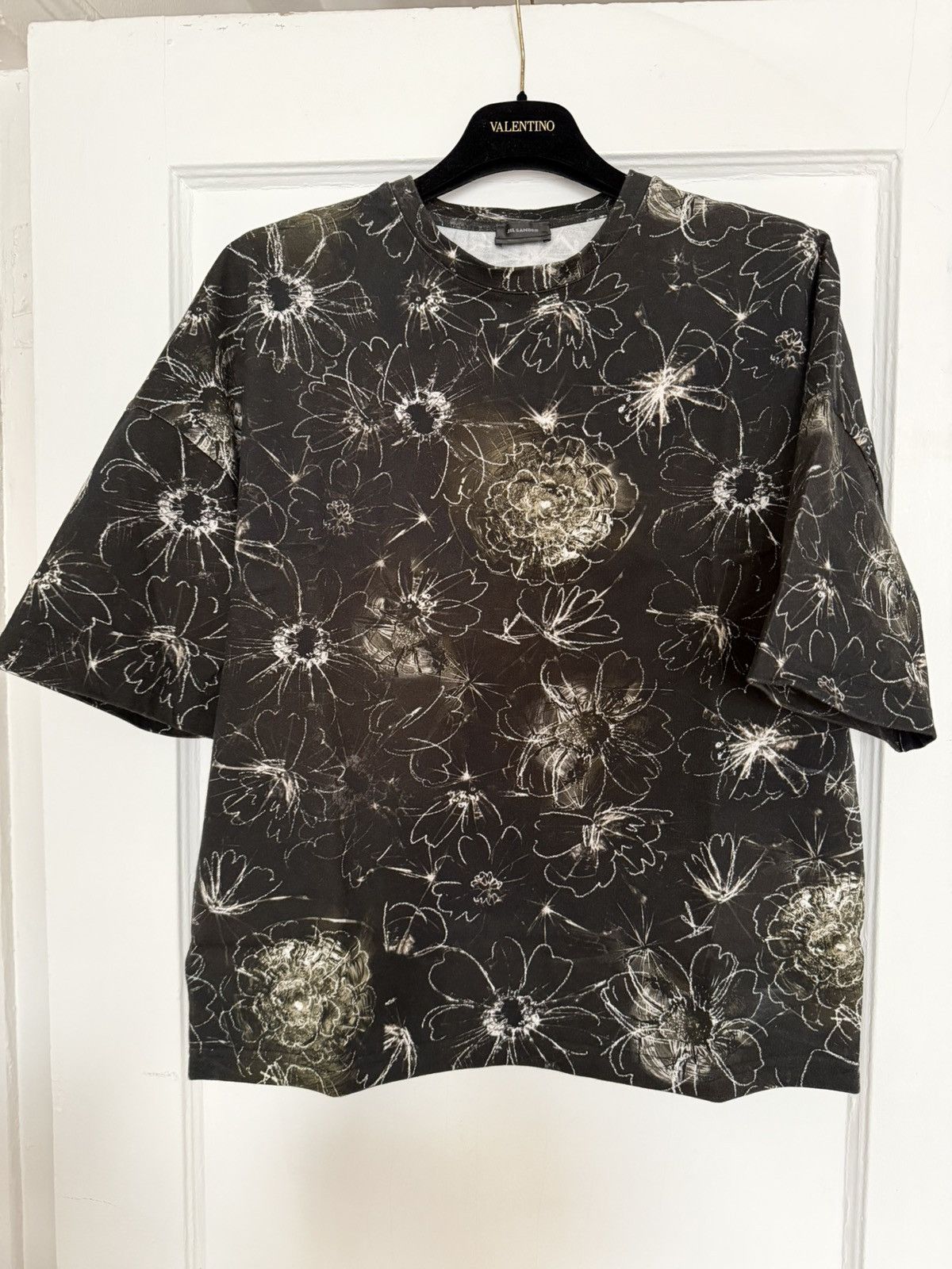Jil Sander Jil Sander Mens Graphic T-Shirt Size XL Black Cotton Size M Size US M / EU 48-50 / 2 - 1 Thumbnail