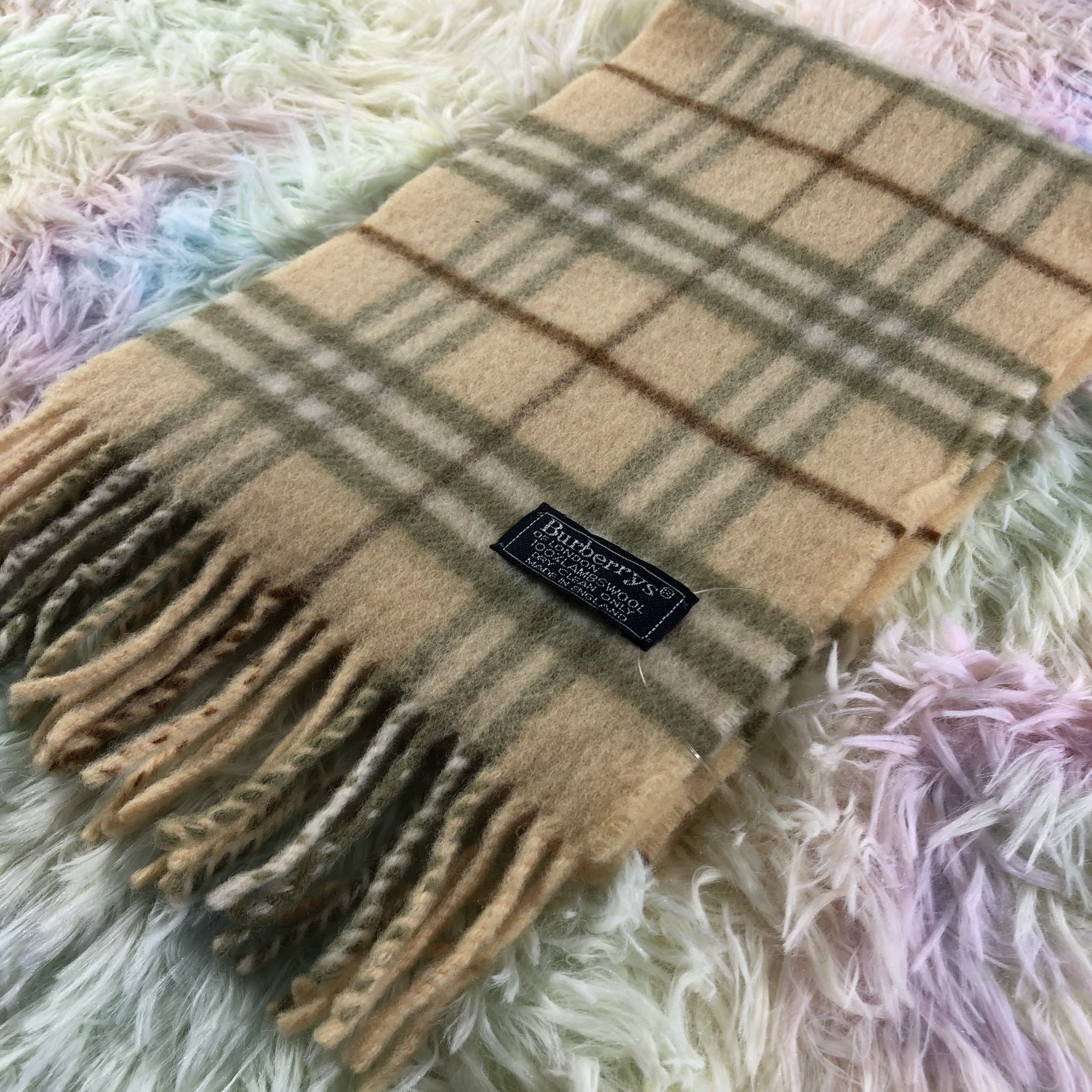 Burberry × Vintage Burberry Scarf / Muffler / Neckwear - KM295 Size ONE SIZE - 3 Thumbnail