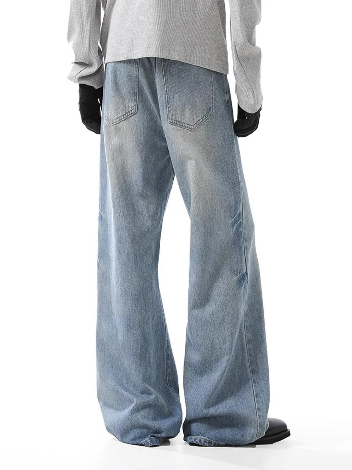 Japanese Brand Wide-Leg Oversized Denim Jeans Size US 32 / EU 48 - 4 Thumbnail