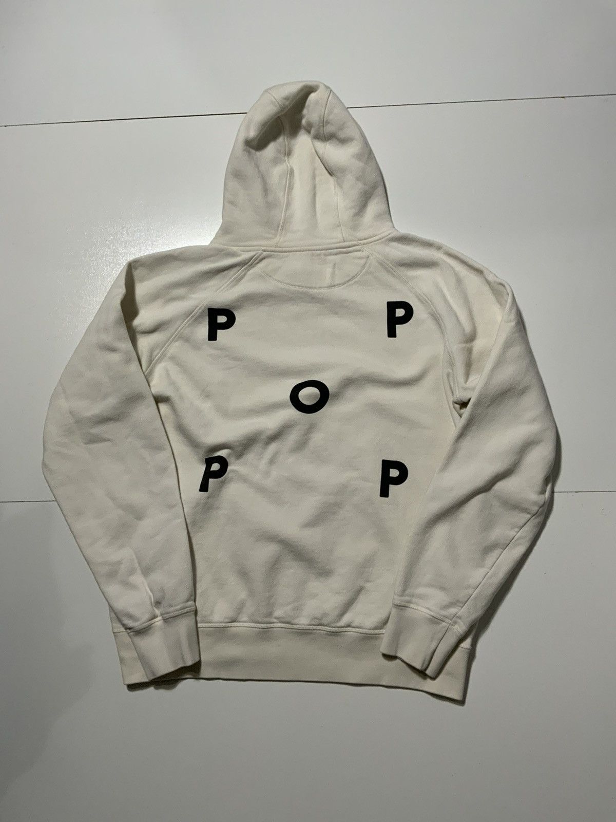 Pop Trading Company White Gusset Fleece Pullover Hoodie