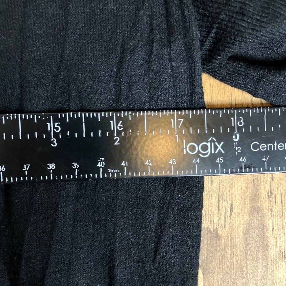 Vintage Chicos Womens Cardigan Black Ribbed Open Front Short Sleeve 0 (S) Cardigan Sweater Womens Size S Black Knit Style Tight-Knit Casual Workwear Everyday Size S / US 4 / IT 40 - 5 Thumbnail