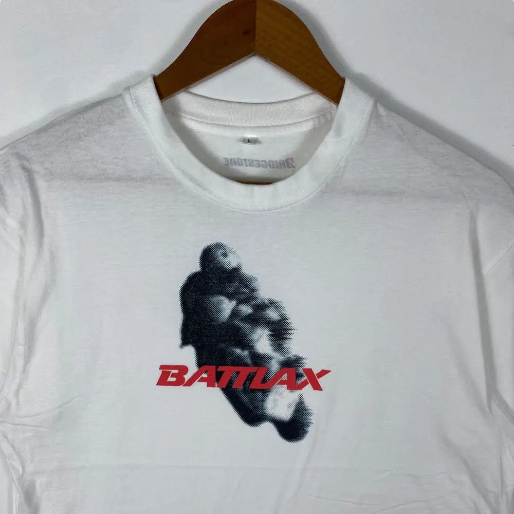 Japanese Brand Vintage 90's BATTLAX Bridgestone Racing Tyre Graphic Tee Size US L / EU 52-54 / 3 - 2 Thumbnail