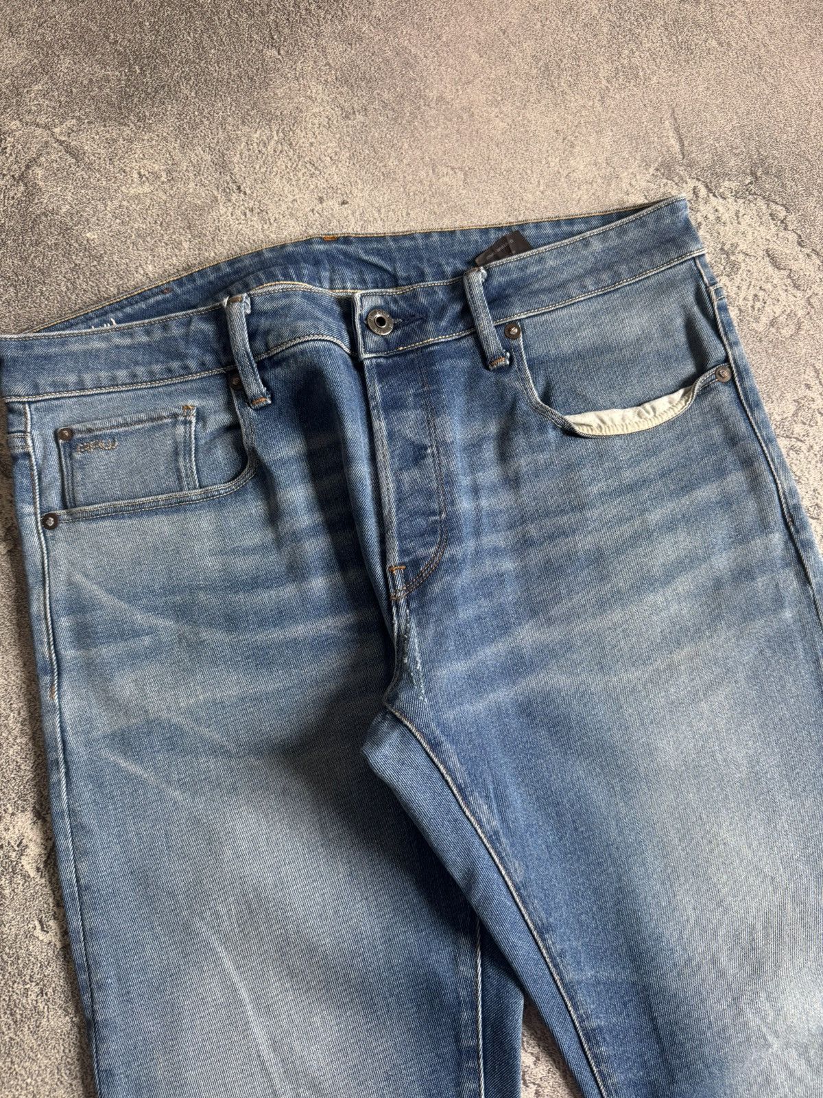 G-Star G star raw 34/32 3301 slim denim pants jeans trousers y2k Size US 34 / EU 50 - 8 Thumbnail