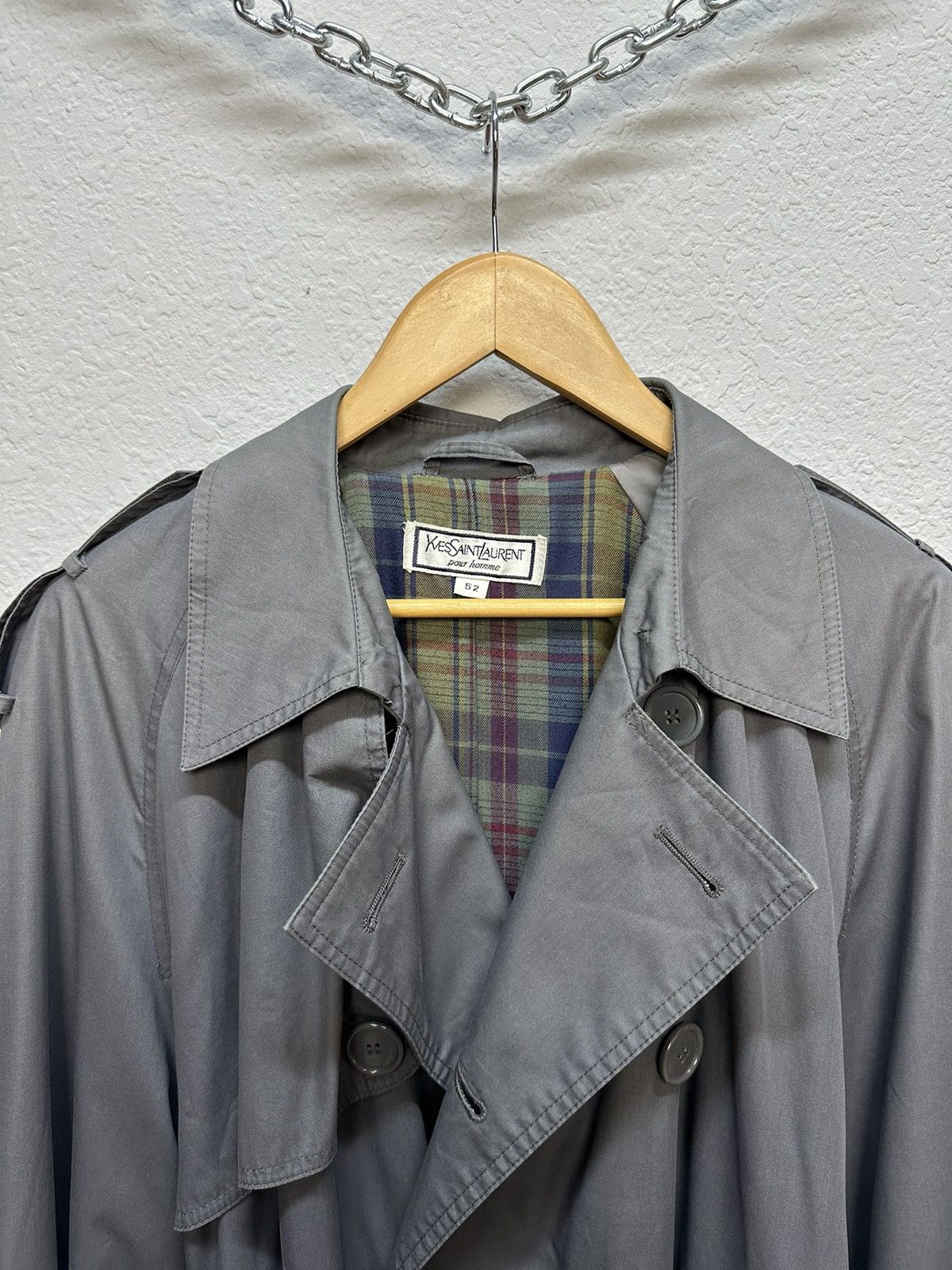 Vintage Rare🔥🔥 Yves Saint Laurent Trench Coat YSL Vintage Archival Size US L / EU 52-54 / 3 - 7 Thumbnail