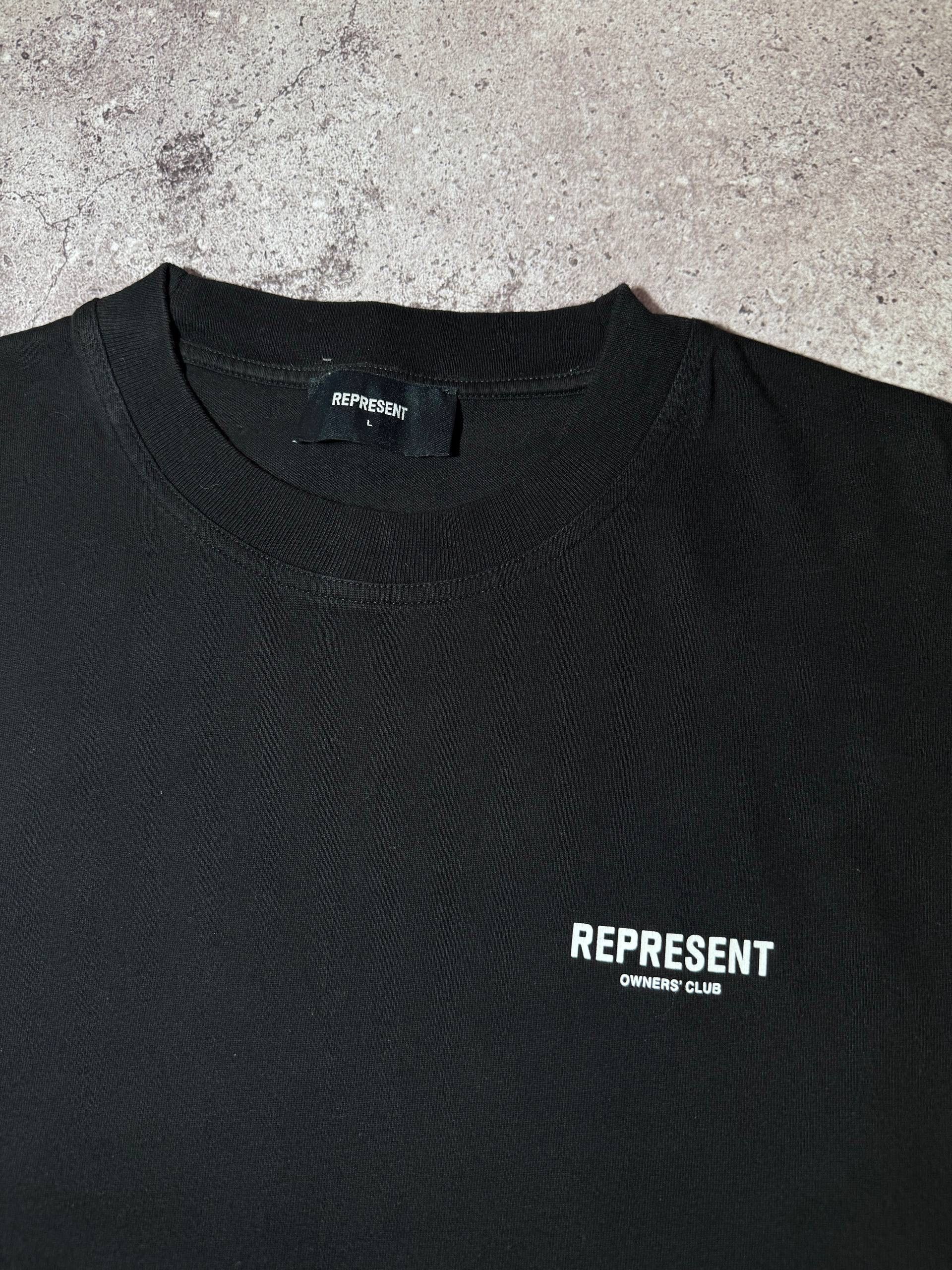 Represent Clo. Represent Owners’ Club Black Big Printed Logo T-shirt Size US L / EU 52-54 / 3 - 6 Thumbnail