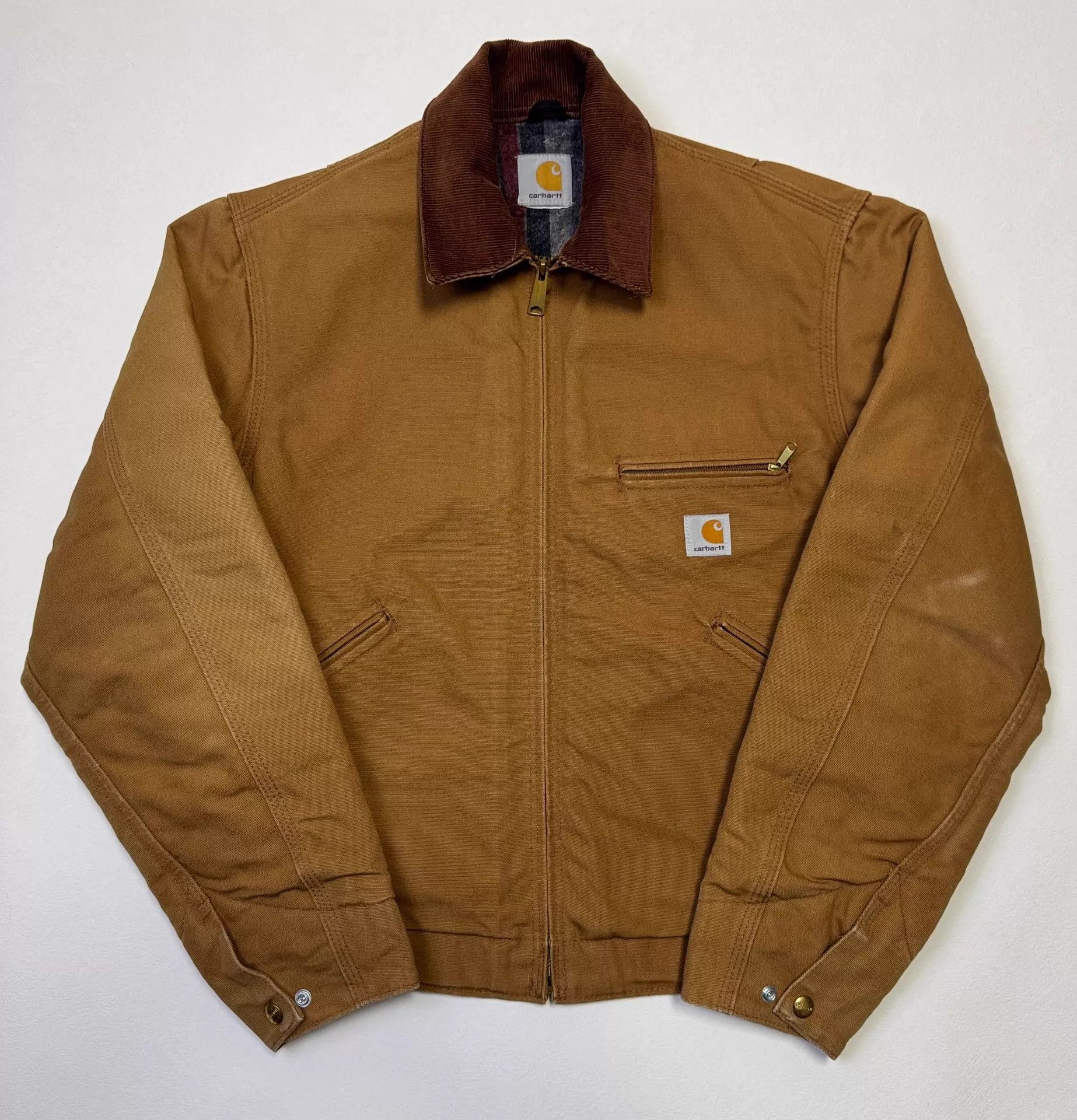 Carhartt Vintage Carhartt J001 Detroit Jacket Brown S Size US S / EU 44-46 / 1 - 2 Thumbnail