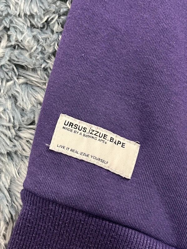 Bape Ursus BAPE x izzue 2019 Purple Sweatshirt Size US M / EU 48-50 / 2 - 9 Thumbnail